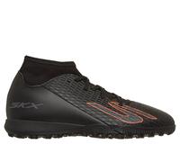 Skechers SKX_2 Jr High Youth TF Shoes in Black/Orange, Size 5 | Synthetic/Textile
