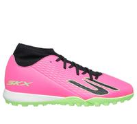 Skechers SKX_2 Jr High Youth TF Shoes in Pink/Black, Size 1.5 | Synthetic/Textile