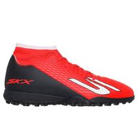 Skechers SKX_2 Jr High Youth TF Shoes in Red/Black, Size 1.5 | Synthetic/Textile