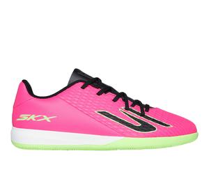 Skechers SKX_2 Jr Youth IC Sneaker in Pink/Black, Size 5 | Synthetic/Textile