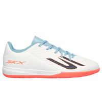 Skechers SKX_2 Jr Youth IC Sneaker in White/Turquoise | Synthetic/Textile