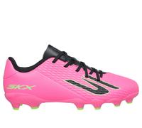 Skechers SKX_2 Jr Youth MG Sneaker in Pink/Black, Size 4 | Synthetic/Textile