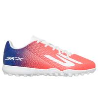 Skechers SKX_2 Jr Youth TF Shoes in Black/Blue/Pink, Size 4 | Synthetic/Textile