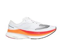 Skechers Men's Aero Razor Sneaker in White/Black/Orange, Size 9 | Textile/Synthetic, Vegan, Arch Fit , Hyper Burst
