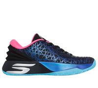 Skechers SKX JE1 Sneaker in Black/Blue/Pink, Size 12 | Textile, Vegan