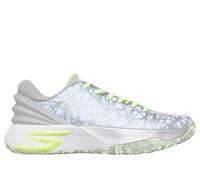 Skechers SKX JE1 Sneaker in White/Silver, Size 12 | Textile, Vegan