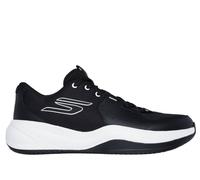 Skechers SKX LEAGUE Sneaker in Black/White, Size 9.5 | Leather/Textile/Synthetic
