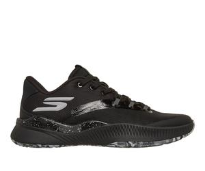 Skechers SKX NEXUS Sneaker in Black, Size 7 | Textile/Synthetic/Metal, Vegan