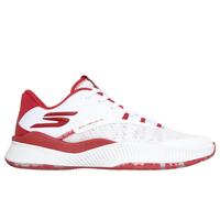 Skechers SKX NEXUS Sneaker in White/Red, Size 9.5 | Textile/Synthetic/Metal, Vegan