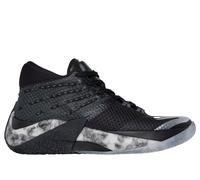 Skechers SKX REIGN Sneaker in Black/White, Size 7 | Textile/Synthetic, Vegan, Hyper Burst