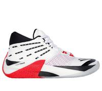 Skechers SKX REIGN Sneaker in White/Red/Black, Size 12 | Textile/Synthetic, Vegan, Hyper Burst