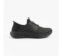 Skechers USA Men's Men's Slade Zachary Sneaker, Black Mesh/Leather, 12 UK