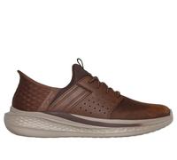 Skechers Slade - Zachary Mens Trainers Dark Brown Leather - Size UK 9.5