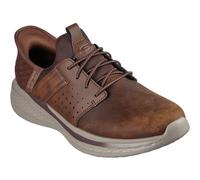 Skechers Men's Slip-ins RF Sneaker – Slade-Zachary – Brown – Textile/Leather/Synthetic – Size 7