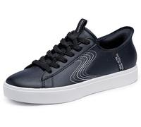 Skechers Slip-ins 185008 Eden Lx Royal Stride Ladies Black Slip On Trainers