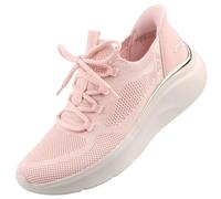 Skechers Women's Slip-ins: BOBS Sport B Love - True Delight Sneaker in Light Pink, Size 7 | Textile/Synthetic