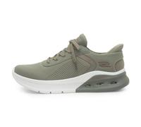 Skechers Slip Ins Bobs Mens Olive Vegan Trainer - Size 10 UK - Green
