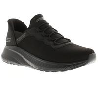 Skechers Men's Hands Free Slip-ins Bobs Squad Chaos-Daily Hype Sneaker, Black/Black, 7