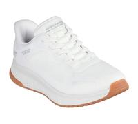 Skechers Women's BOBS Squad 4 Slip-On Sneakers – Staple Look, White Mesh, Size 4