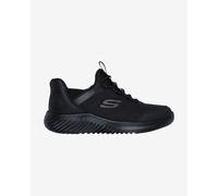 Skechers Boy's Bounder Brisk-Burst Sneaker, Black Synthetic/Black Trim, 13.5 UK Child