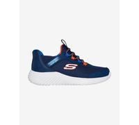 Skechers Slip-ins: Bounder - Brisk Burst Shoes Blue Navy Orange Kids - 34