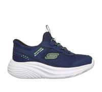 Skechers Slip-ins: Bounder Pro Sneaker in Navy Blue, Size 4 | Synthetic/Textile, Machine Washable