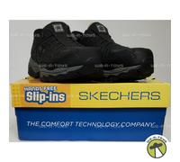 Skechers Men's Hands Free Slip-ins Cankton-Faison St Industrial Shoe, Black, 10