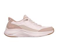 Skechers Women's Contour Foam Slip-On Sneakers, Natural Mesh/Taupe Duraleather/Leather Trim, UK 8