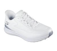 Skechers Go Golf Women's Flight Slip-in Spikeless Golf Shoe Sneaker, White Silver, 8 UK