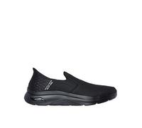 Skechers Slip- Ins Go Walk Arch Fit Wide Fit Trainers-black, Black, Size 8, Men Black