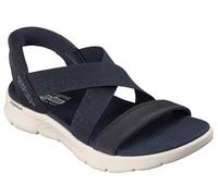 Skechers Go Walk Flex Glimmer Up Slip-Ins Sandals Midnight Blue White Women - 37