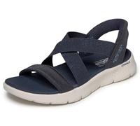Skechers Go Walk Flex Glimmer Up Slip-Ins Sandals Midnight Blue White Women - 37