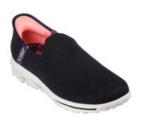 Skechers Slip-Ins - Go Walk Travel Womens Shoe | Black/White | All sizes
