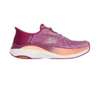 Skechers Women's Max Cushioning Propulsion Vitality Slip-On Sneakers, Raspberry Textile/Orange Trim, 4 UK