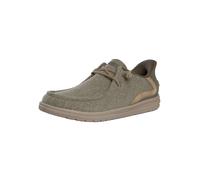 Skechers Slip Ins Melson KHK Khaki Mens Slip-on Shoes 210959 in a Plain Textile in Size 8