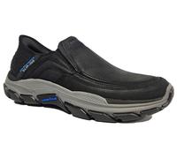 Skechers Slip Ins Respected Elgin 204810 Trainers Mens Black Leather Casual S...