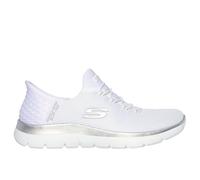 Skechers Women's Summits Diamond Dream Trainers, White Mesh/Silver Trim, 6 UK Wide