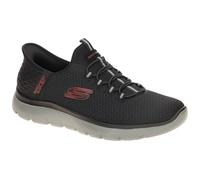 Skechers Slip Ins Summits High Range Mens Runners Black/Red/Grey 9.5 UK