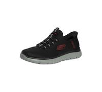 Skechers Men's Slip-Ins Summits High Range Trainers, Black/Red, 9 UK