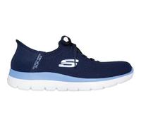 Skechers Slip Ins Summits New Daily Womens Ladies Blue Hands Free Trainers Size