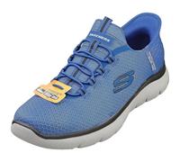 Skechers Slip-ins Summits Vegan Mens Fashion Trainers in Blue Black - 8 UK