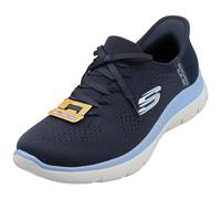Skechers Slip-ins Summits Vegan Womens Fashion Trainers in Navy Blue - 8 UK