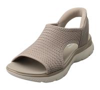Skechers Slip-ins Summits Vegan Womens Walking Sandals in Taupe - 8 UK
