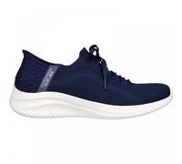 Skechers Women's Ultra Flex 3.0 Brilliant Path Slip-On Sneakers, Navy Knit/Mint Trim, 7 UK