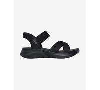 Skechers Women's Ultra Flex 3.0 Sandal Never Better, Black Fuschia, 6 UK