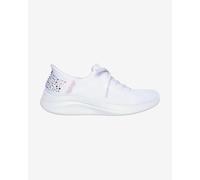 Skechers Women's Slip-ins: Ultra Flex 3.0 - Shining Glitz Sneaker in White, Size 5 | Textile, Vegan