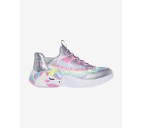 Skechers Girl's Unicorn Dreams Starry Lite Trainers - Silver - Size: 2 (older)