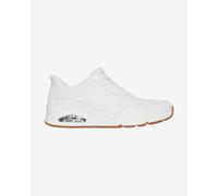 Skechers Men's Uno Banksia Slip-On Sneakers, White Duraleather/Mesh, 8 UK