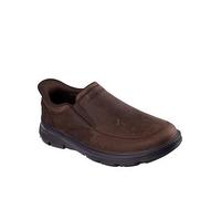 Skechers Men's Arch FIT Garza UMAR Trainers, Cocoa Leather/Synthetic, 10 UK
