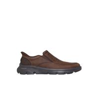 Skechers Men's Slip-ins Relaxed Fit: Arch Fit Garza - Umar Sneaker in Cocoa, Size 11 | Leather/Synthetic/Textile